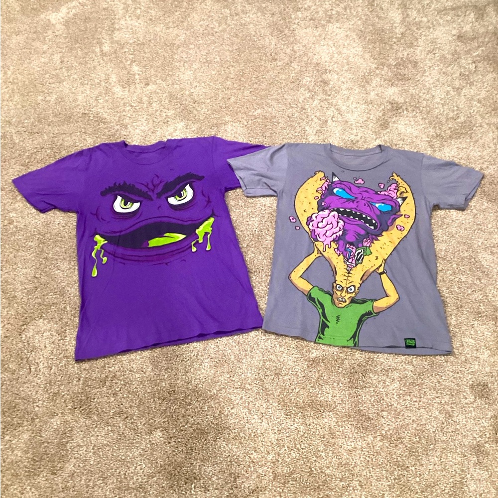 Electric Zombie rare t-shirt bundle
Both size small and gently worn.